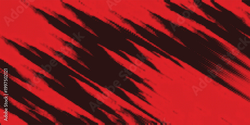 black red dragon decal brush fire volcano lava sakura Asia Japan anime style illustration sporty background banner style illustration. modern