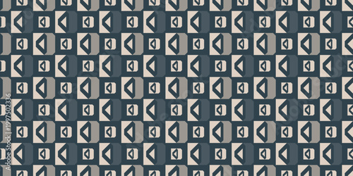 Modern Geometric Shapes Pattern Seamless Repeat Graphic Design Element