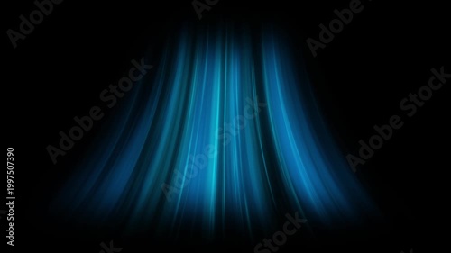 Cold Air Flow From Air Conditioner, Blue Light Streaks Cooling Background Animation. Ideal for energy efficiency, climate control, and refreshing airflow visuals.