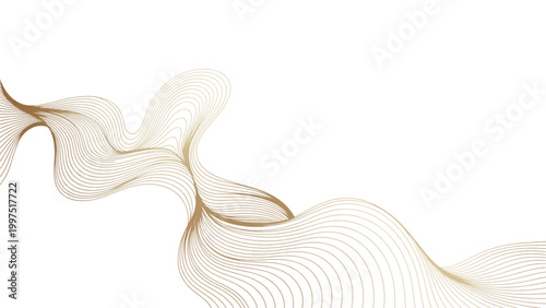 Abstract delicate floral pattern with soft orange and beige tones Vector