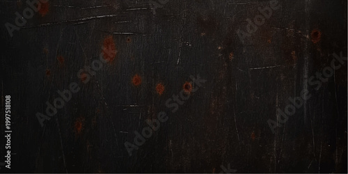 Dark grunge dark wood textured background with aged rough vintage brown wooden surface and dirty rustic pattern design backdrop