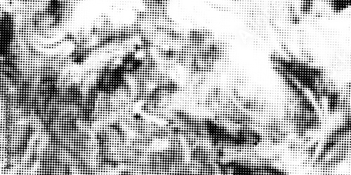 Black halftone dots create a smooth gradient fading upward into a white background, forming a clean abstract texture.