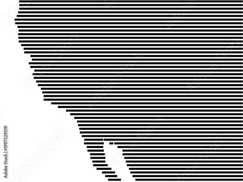 Map of USA Southwest showing the earth with a few horizontal black lines. No labels at all.