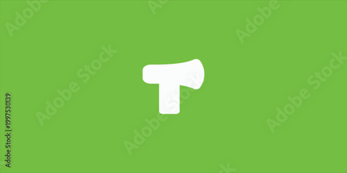 Green abstract vector background with axe and tools illustration