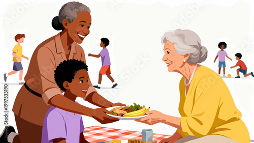 A close-up illustration of a skunk’s tail and back, evoking a playful, natural mood. Ideal for wildlife themed content, children’s illustrations, or e