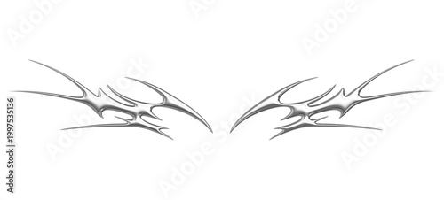 Foto Chrome neo tribal tattoo