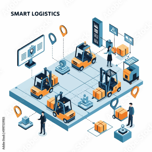 Smart Logistics Warehouse Automation Technology.