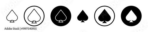 Free Download Card-spade icon, template for graphic or web design. vector illustration - GFXLoad