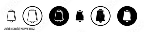 Schilderij op canvas Cowbell icon, template for graphic or web design