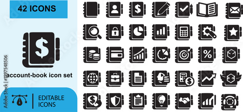 Set of numbers and symbols vector icon collection for web and mobile communication apps