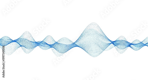 Blue wave pattern