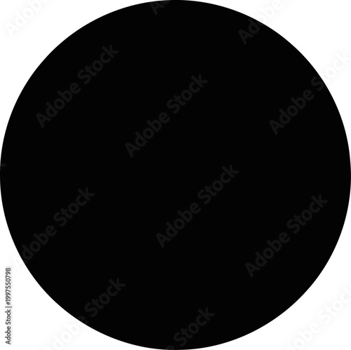 Perfect black circle representing a lunar eclipse