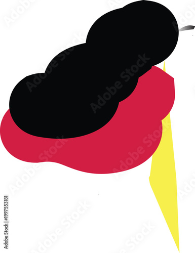 vector illustration of a mushroom on white background