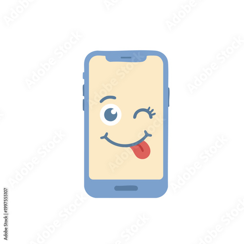 Funny Smartphone Face