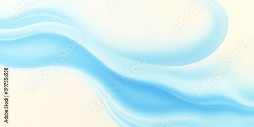 An abstract blue background design features smooth flowing waves and wavy lines with a light texture to create a motion pattern for a vector art wallpaper backdrop