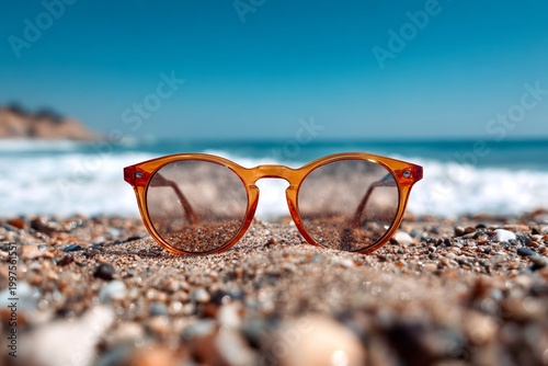 sunglasses on the beach