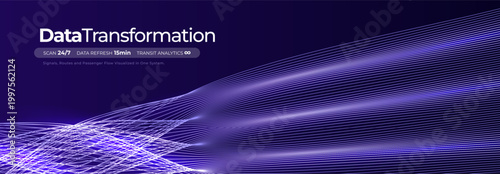 AI data stream blue speed lines flow, database transfer, digital stream background with cyber neon motion effect in space futuristic style. Quantum microprocessor bigdata transportation visual.Vector.