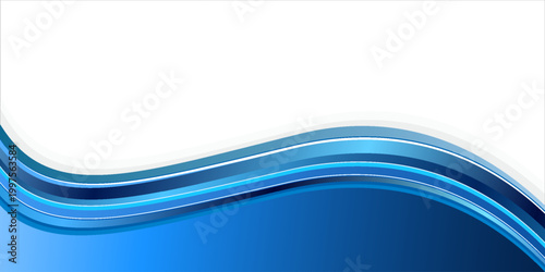 Light BLUE vector layout with flat lines. Decorative shining illustration with lines on abstract template. Best design for your ad, poster, banner.