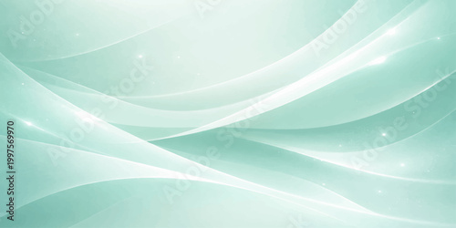 Smooth abstract blue wave background featuring a digital flow of light curves and gradient motion lines in a vibrant vector art illustration