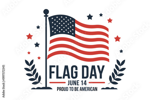 American flag day illustration patriotic vector graphics for usa independence day celebrations