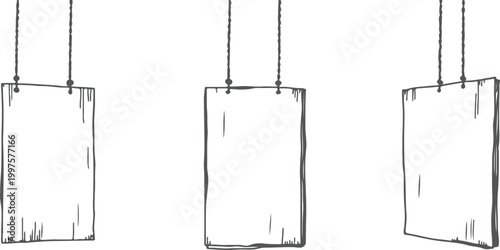 Simple black and white paper clip tag illustration with blank label design for business and sale use