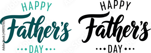 Happy father's day calligraphy a festive greeting for dad