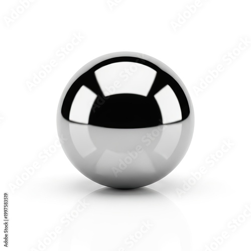 3d silver ball