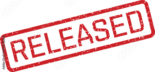 Red 'released' stamp a symbol of freedom and completion