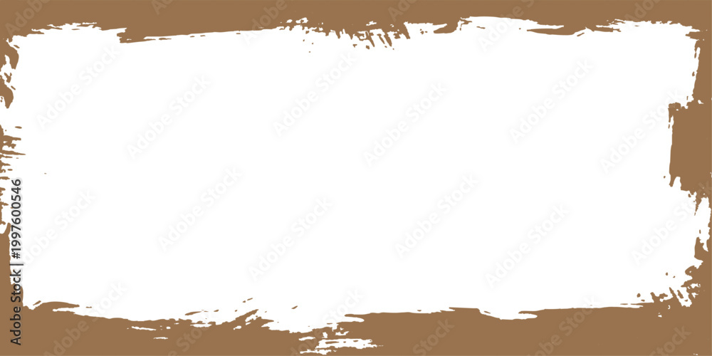 Fototapeta premium Brown grunge textured background with white center vector graphic design element