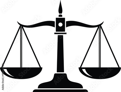 Legal law justice scales Vector