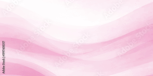 Smooth pink and violet flowing waves create a soft silk texture design with rosy curves and light cream lines for a beautiful abstract art wallpaper backdrop