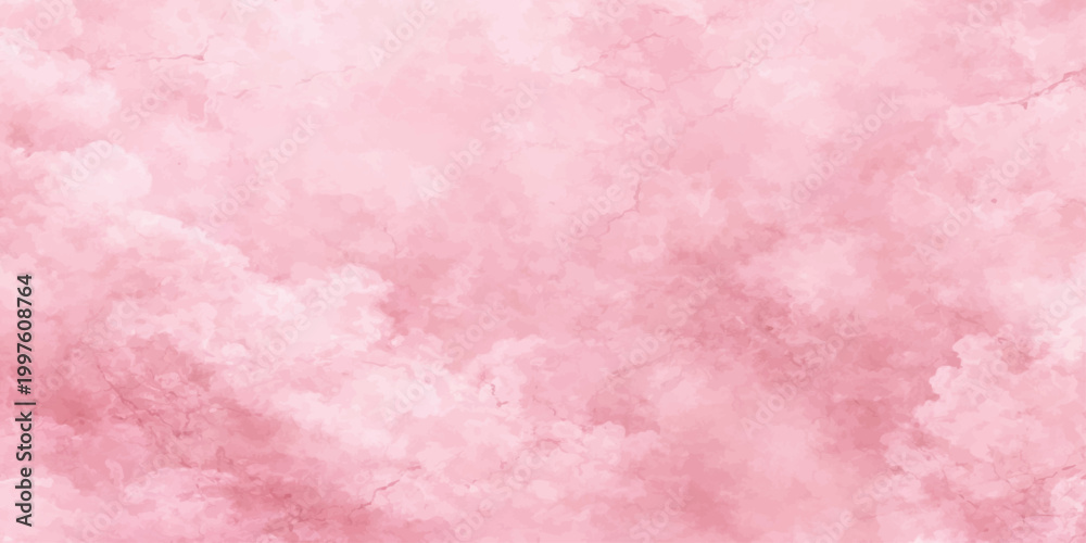 Fototapeta premium Soft pink cloudy background with textured vector design for creative projects