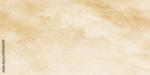 Beige marble texture background with soft watercolor effect vector