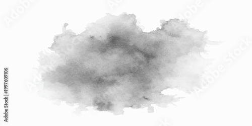 Grey watercolor texture background vector illustration