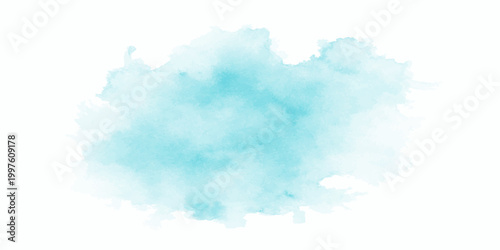 Soft blue watercolor background with white space for design and text overlay vector