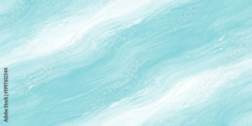 Bright summer sun reflects on the abstract texture of a blue water surface where ocean waves ripple under a clear sky for a serene nature background