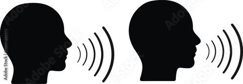 Vector illustration of a woman and girl silhouette combined with a wireless wifi symbol for a modern internet communication technology logo design