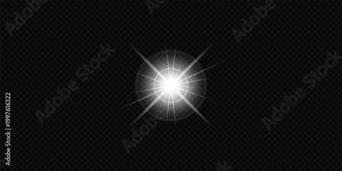 Realistic white light effects and starlight effect collections.