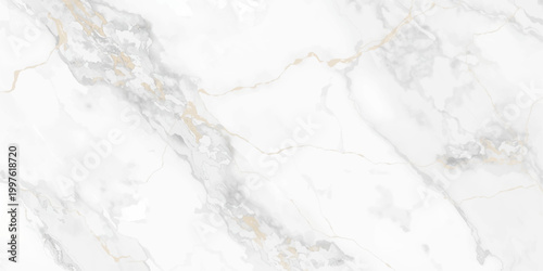 Elegant Natural White Marble Stone Background with Subtle Grey and Warm Gold Veining, Luxury Surface Texture for Interior Design, Tile, Wall Cladding and Premium Minimal Style.