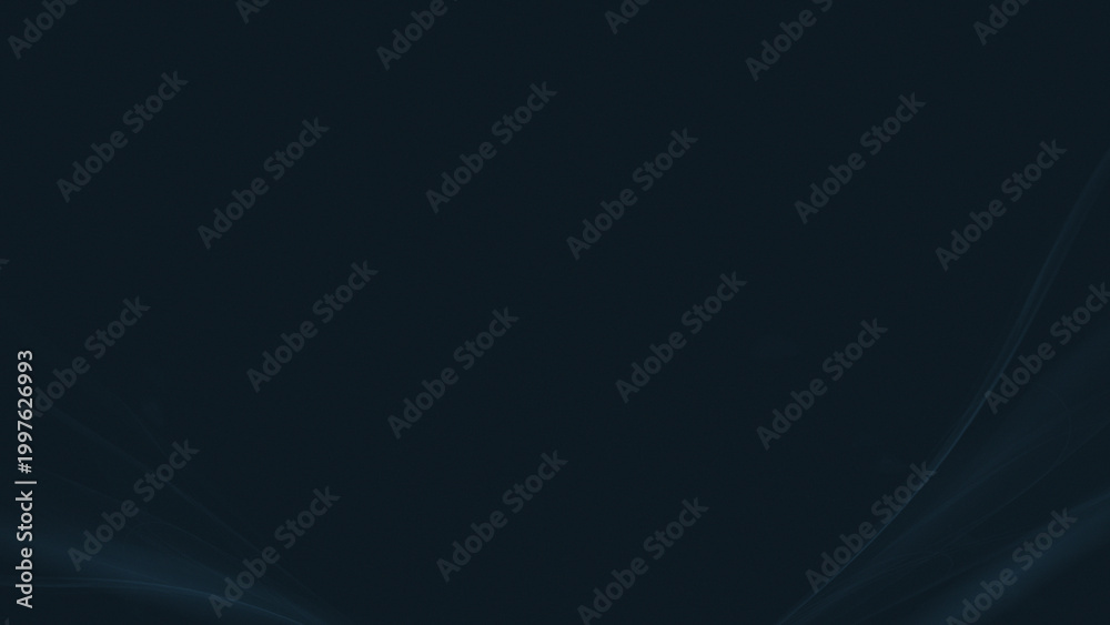 Fototapeta premium Dark abstract background with subtle, flowing, light blue, ethereal lines for modern design.