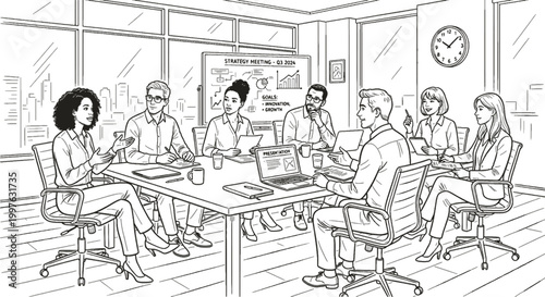 business meeting in the office