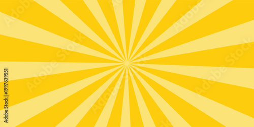 Fotografie Circus background of spiral yellow orange rays vector illustration