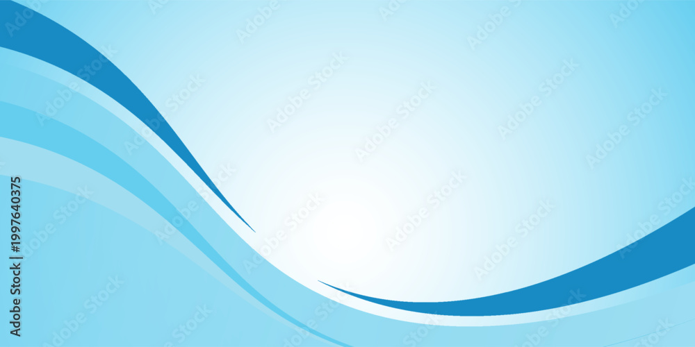 Fototapeta premium Sea waves layered vector background illustration and sea beach