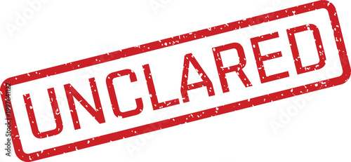 Red 'undeclared' stamp illustration on white background