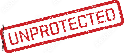 Red 'unprotected' stamp a symbol of vulnerability and open access