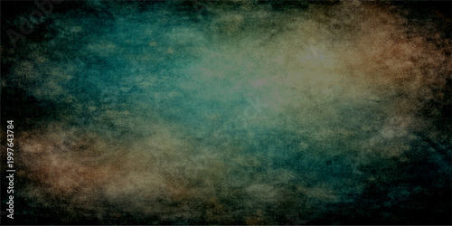Dark blue abstract grunge background with smoky clouds and misty texture creating a stormy night atmosphere with space for text