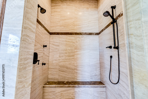 shower in the bathroom