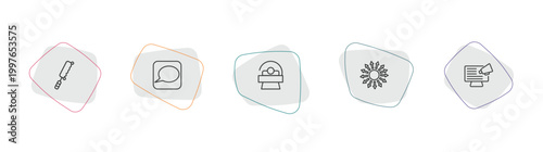 Obraz na płótnie general outline icon set