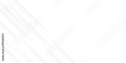Quadro su tela Abstract White and Grey Background with Modern Geometric Diagonal Lines and Subt