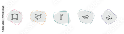 sauna outline icon set. linear vector for ui, web and mobile. thin line roman bath, green sauna, hyperthermia icons.